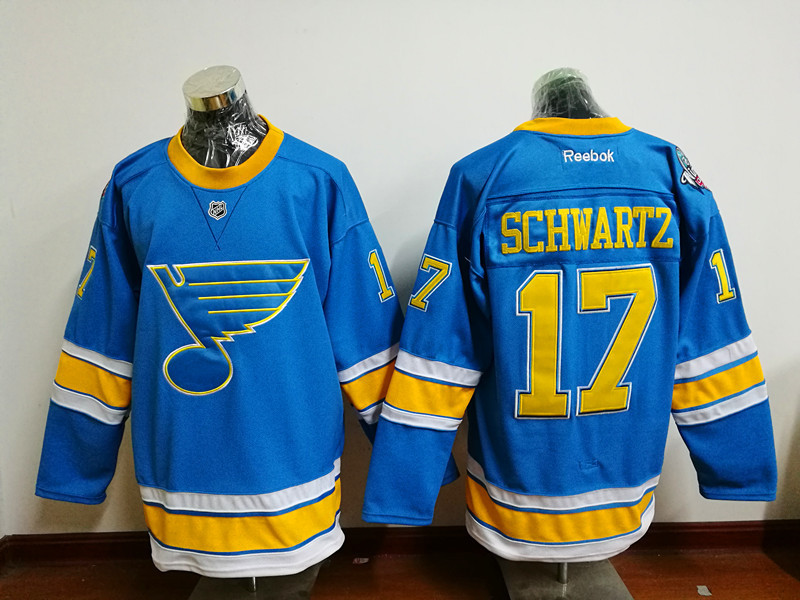 NHL St.Louis Blues #17 Schwartz L.Blue Classical Jersey