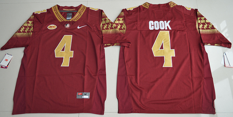 NCAA Florida State Seminoles Dalvin Cook #4 College Football Limited Jersey Red