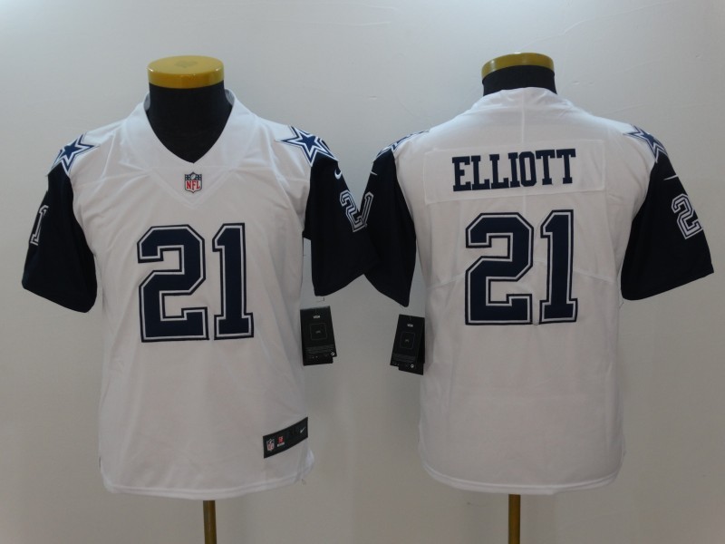 NFL Dallas Cowboys #21 Elliott Color Rush Kids Jersey