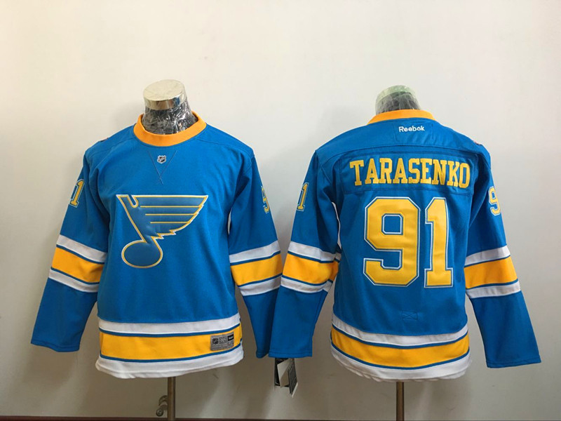 NHL St.Louis Blues #91 Tarasenk Classical Blue Youth Jersey
