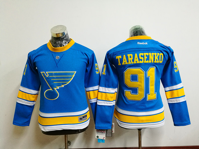 NHL St.Louis Blues #91 Tarasenk Classical Blue Women Jersey