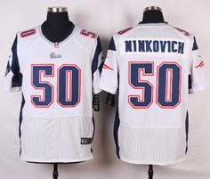 Mens Nike NFL New England Patriots #50 Rob Ninkovich White Elite Jersey