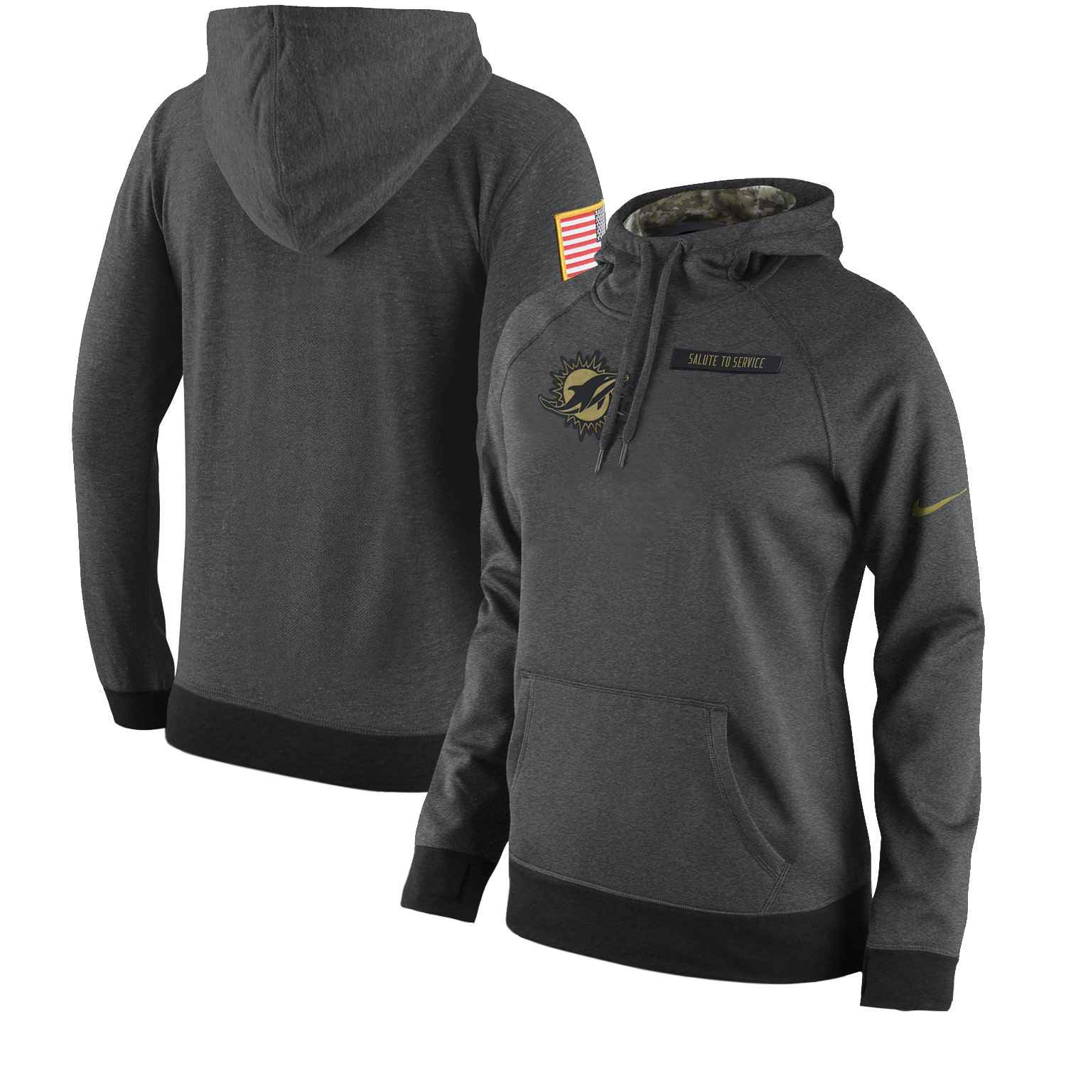 NFL Miami Dolphins Salute to Service Women Hoodie