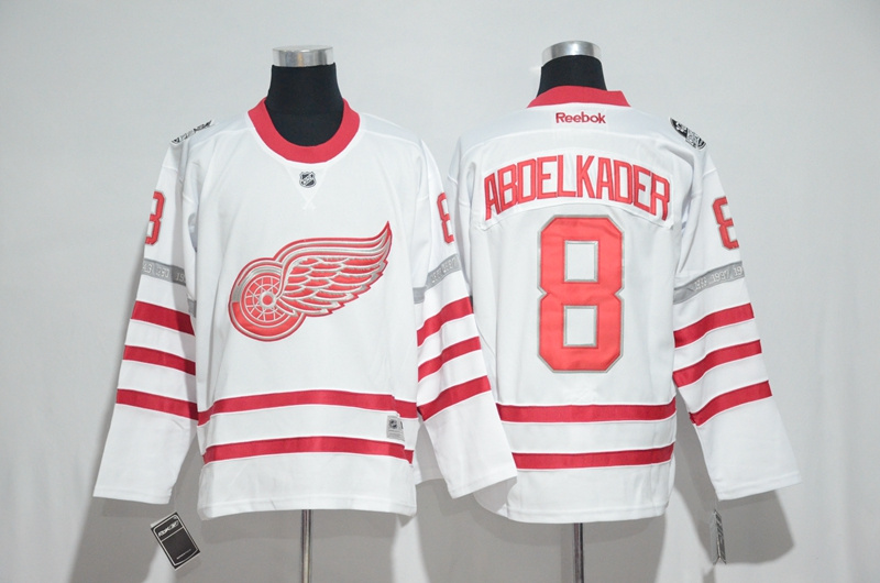 NHL Detroit Red Wings #8 Abdelkader White Jersey