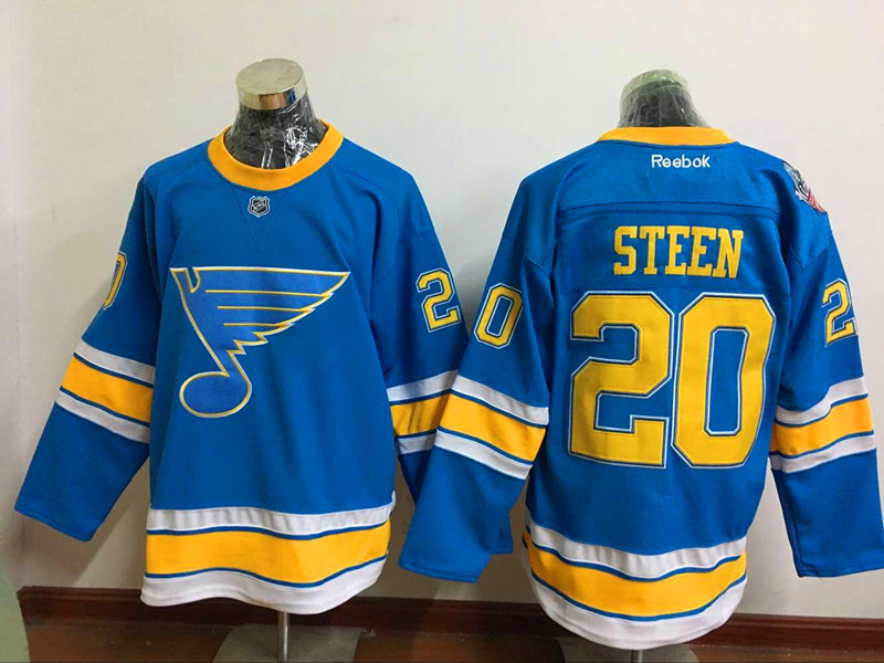NHL St.Louis Blues #20 Steen L.Blue Classical Jersey