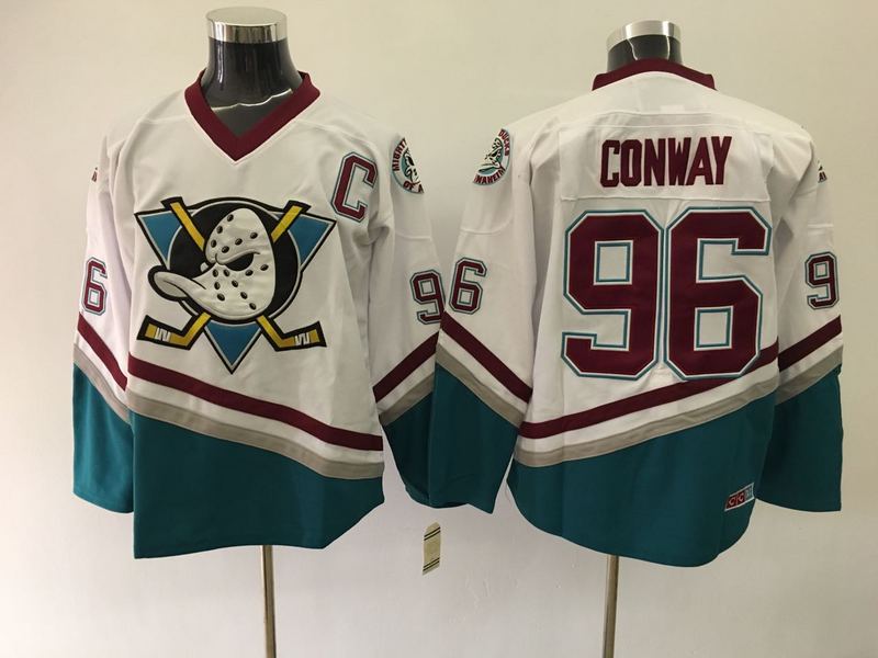 NHL Anaheim Ducks #96 Conway White Jersey