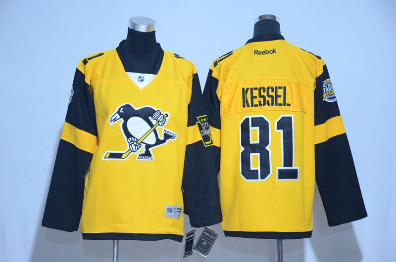 NHL Pittsburgh Penguins #81 Kessel Classic Yellow Kids Jersey