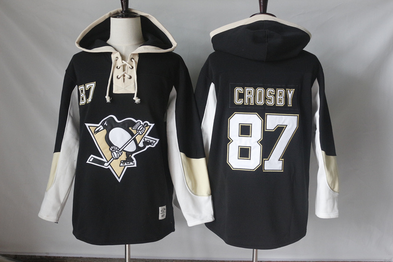 NHL Pittsburgh Penguins #87 Crosby Black Color Hoodie