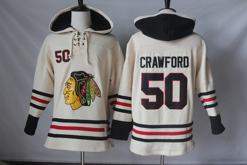 NHL Chicago Blackhawks #50 Crawford White Hoodie