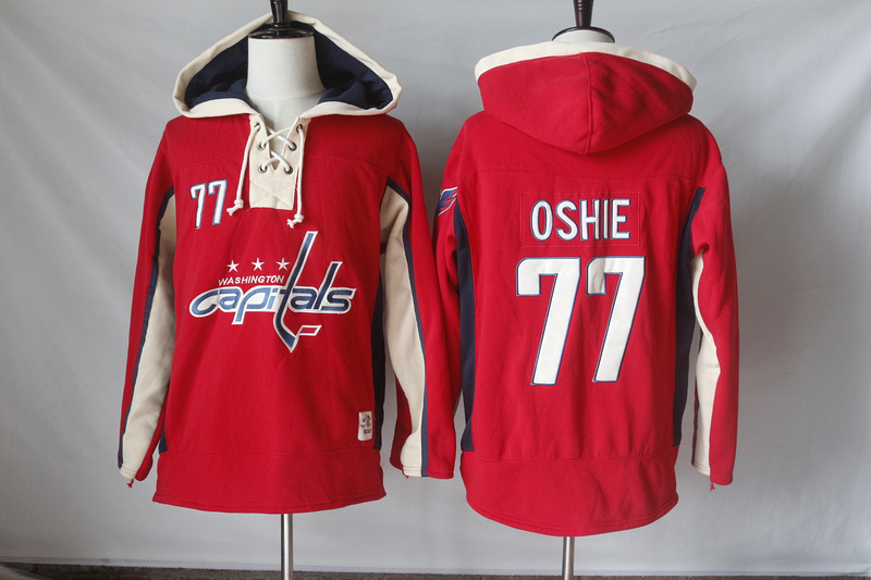NHL Washington Capitals #77 Oshie Red Hoodie
