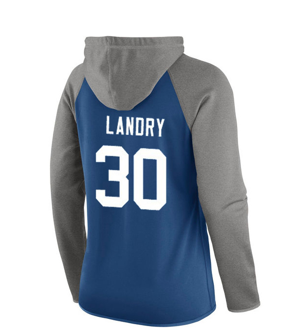 NFL Indianapolis Colts #30 Landry Blue Women Hoodie