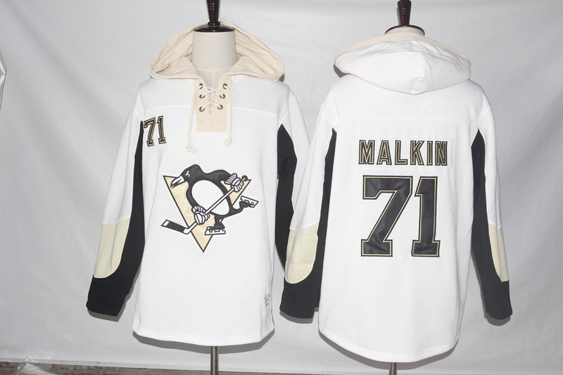 NHL Pittsburgh Penguins #71 Malkin White Color Hoodie