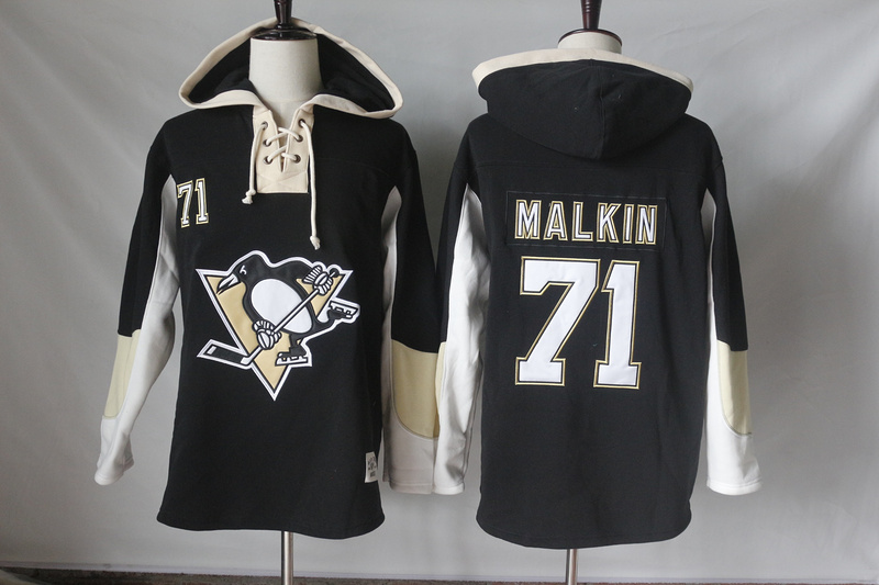 NHL Pittsburgh Penguins #71 Malkin Black Color Hoodie