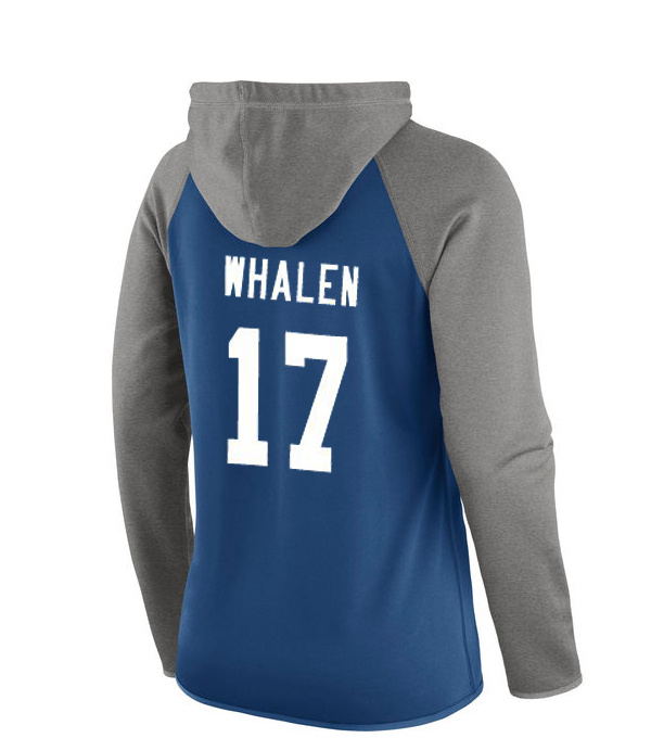 NFL Indianapolis Colts #17 Whalen Blue Women Hoodie