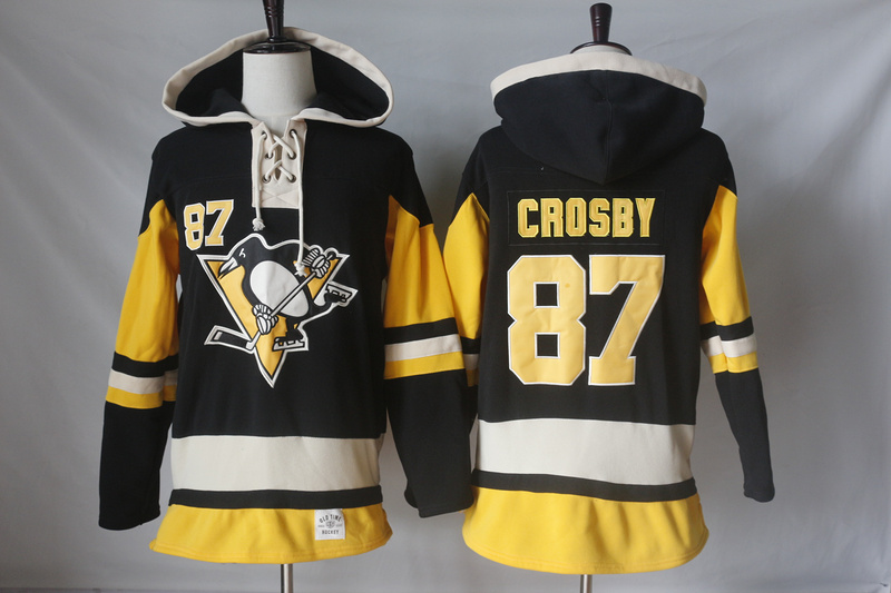NHL Pittsburgh Penguins #87 Crosby Black Hoodie