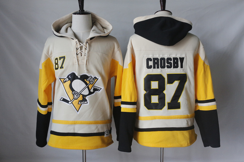NHL Pittsburgh Penguins #87 Crosby White Hoodie
