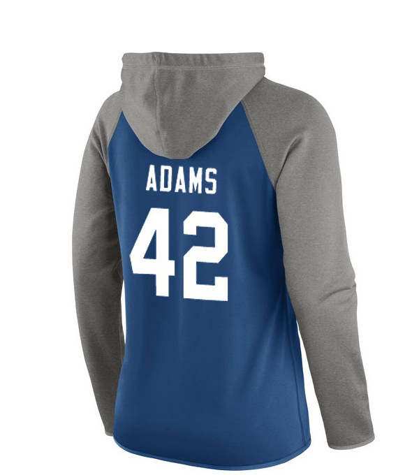 NFL Indianapolis Colts #42 Adams Blue Women Hoodie