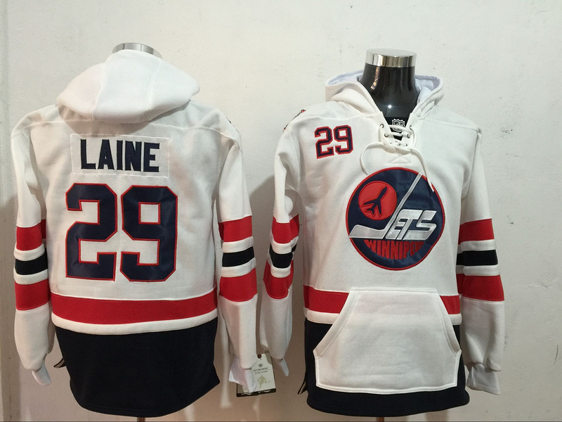 NHL Winnipeg Jets #29 Laine White Hoodie