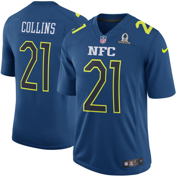 NFL New York Giants #21 Collins NFC All Star Blue Jersey