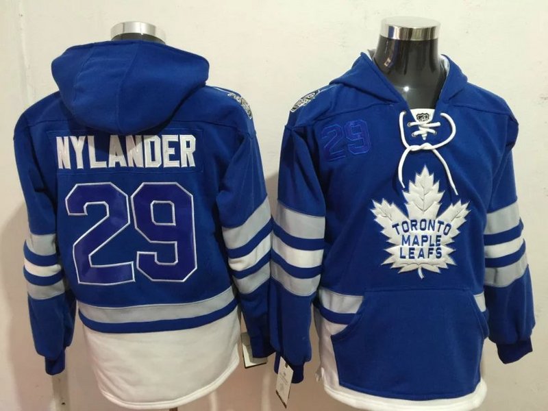 NHL Toronto Maple Leafs #29 Nylander Blue Hoodie