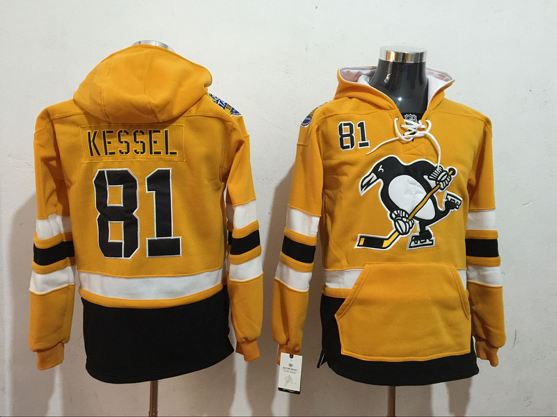 NHL Pittsburgh Penguins #81 Kessel Yellow Hoodie
