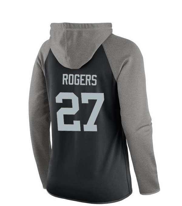 NFL Oakland Raiders #27 Rogers Women Black Sweater