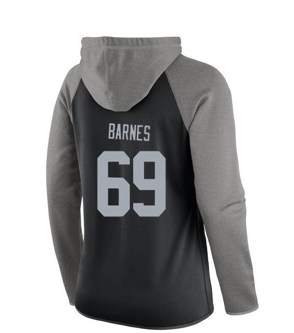 NFL Oakland Raiders #69 Barnes Women Black Sweater