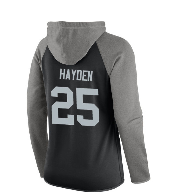 NFL Oakland Raiders #25 Hayden Women Black Sweater