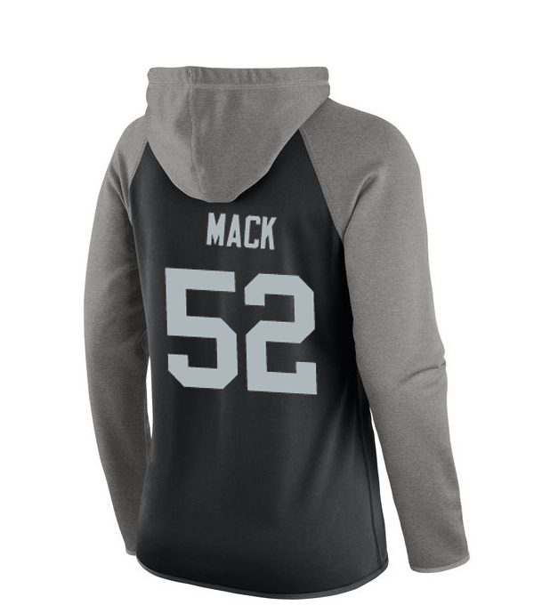 NFL Oakland Raiders #52 Mack Women Black Sweater