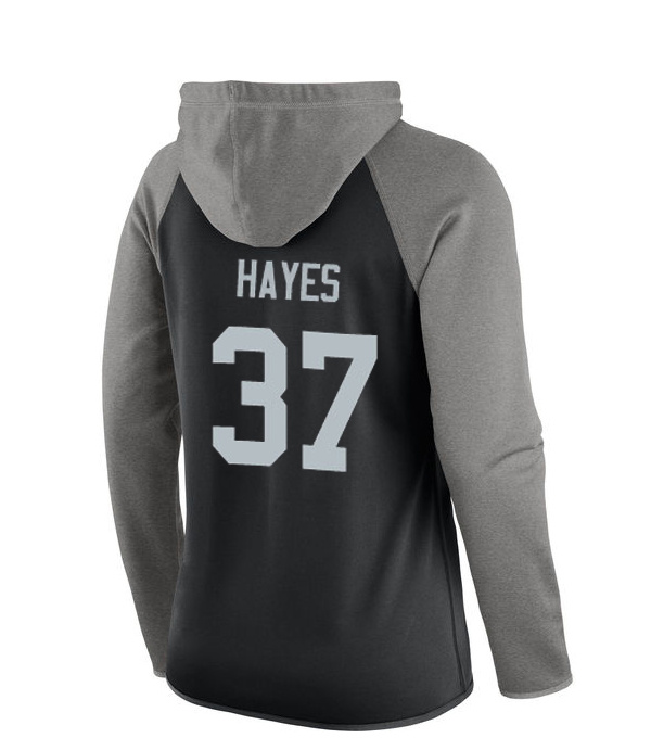 NFL Oakland Raiders #37 Hayes Women Black Sweater