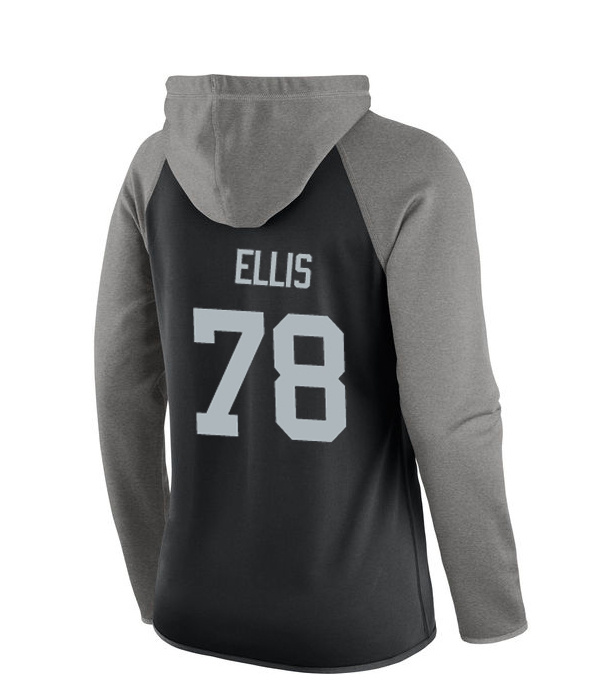 NFL Oakland Raiders #78 Ellis Women Black Sweater
