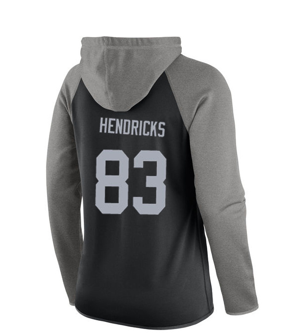 NFL Oakland Raiders #83 Hendricks Women Black Sweater