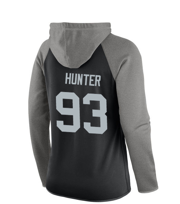NFL Oakland Raiders #93 Hunter Women Black Sweater