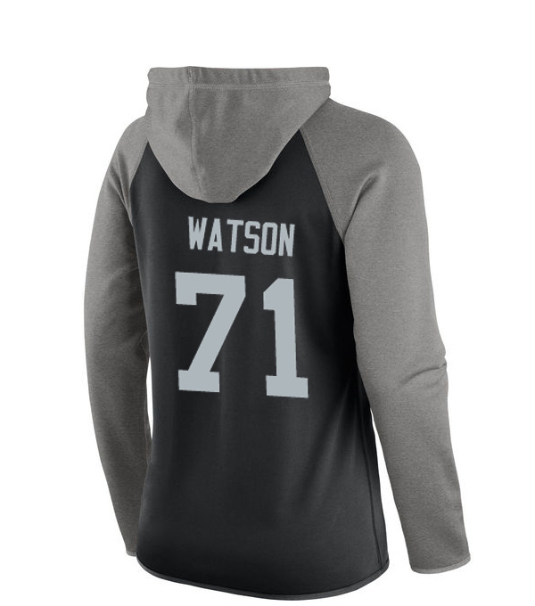 NFL Oakland Raiders #71 Watson Women Black Sweater