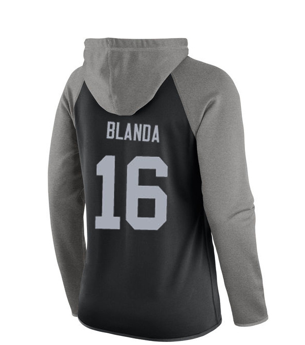 NFL Oakland Raiders #16 Blanda Women Black Sweater
