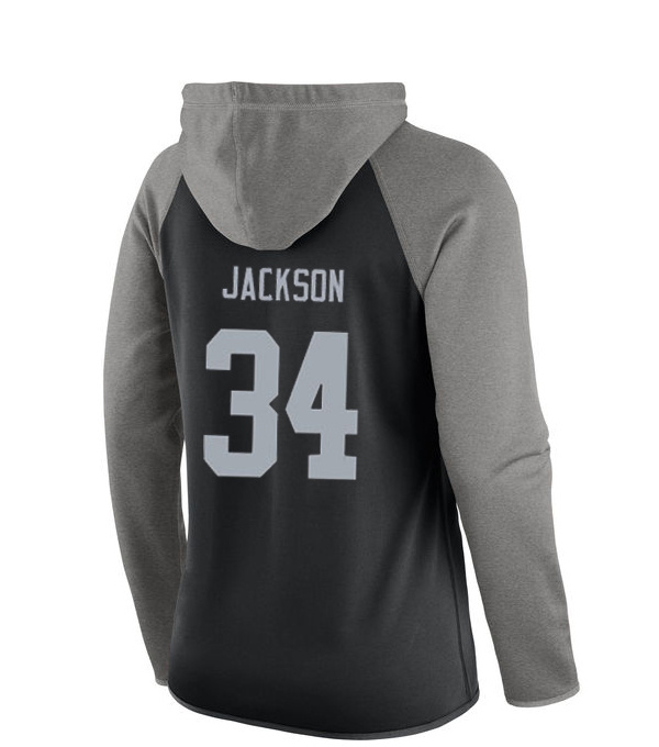 NFL Oakland Raiders #34 Jackson Women Black Sweater