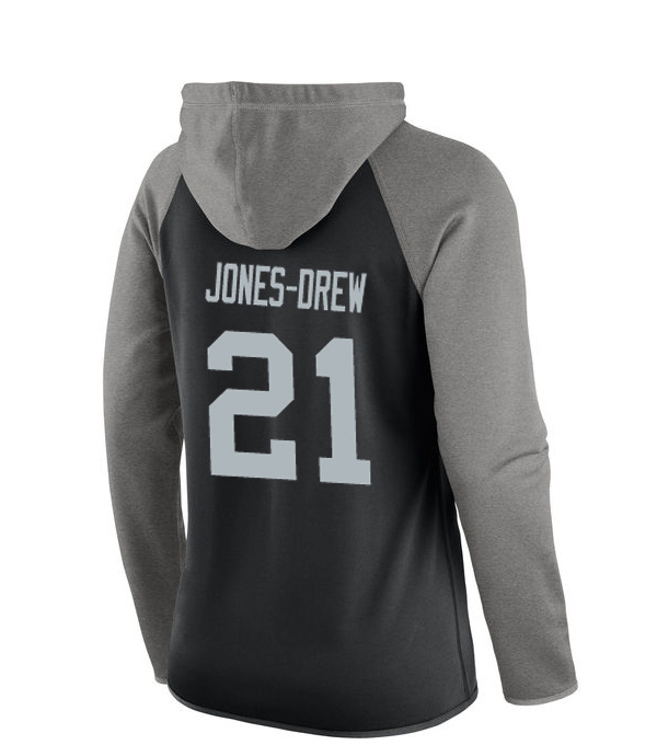 NFL Oakland Raiders #21 Jones-Drew Women Black Sweater