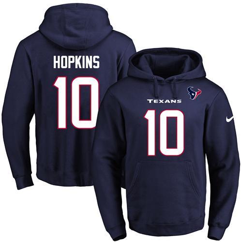 NFL Houston Texans #10 Hopkins Blue Hoodie