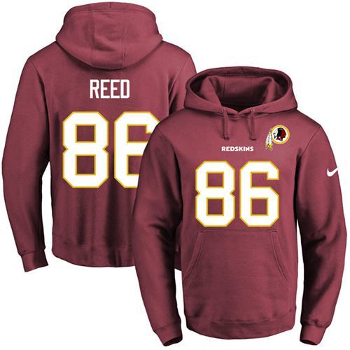 NFL Washington Redskins #86 Reed Red Hoodie
