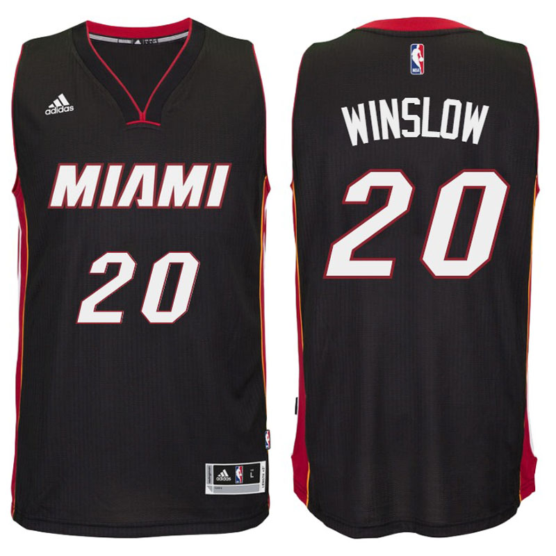 NBA Miami Heat #20 Winslow Black Jersey