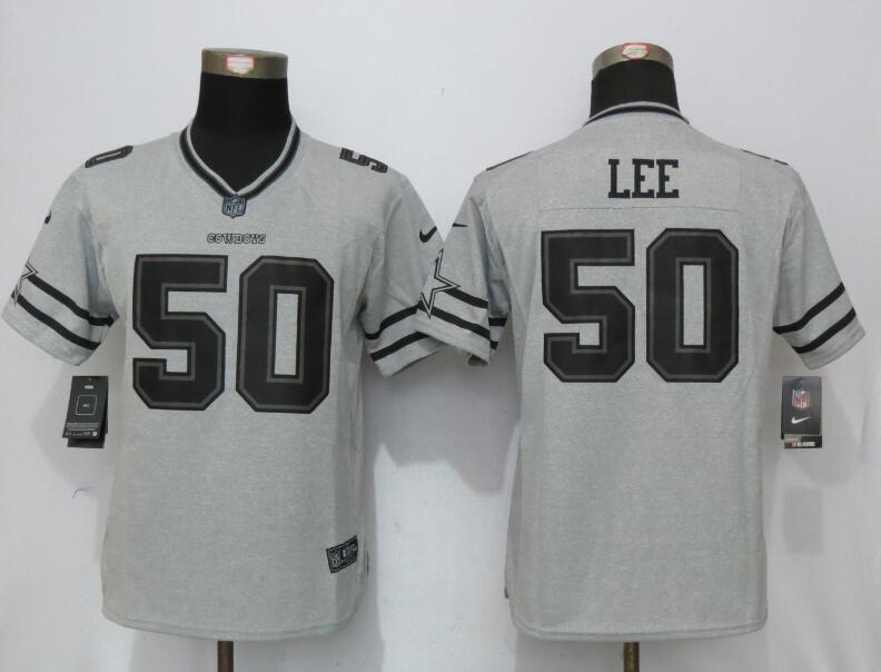 Women Nike Dallas Cowboys 50 Lee Gridiron Gray II Elite Jersey