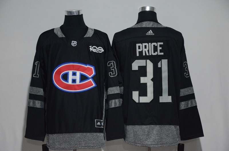 NHL Montreal Canadiens #10 Price Black 100th Anniversary Jersey