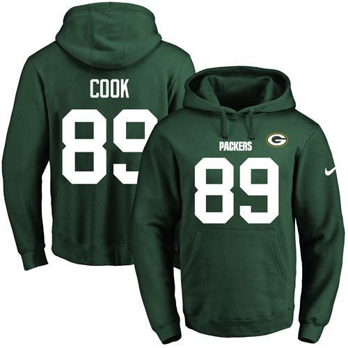 NFL Green Bay Packers #89 Cook Green Hoodie