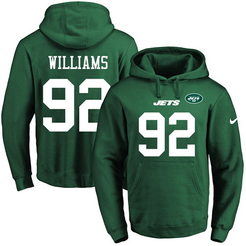 NFL New York Jets #92 Williams Green Hoodie