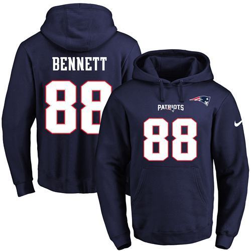 NFL New England Patriots #88 Bennett Blue Hoodie