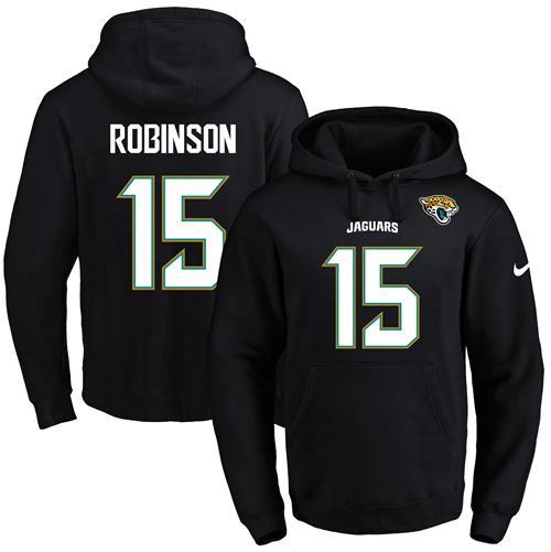 NFL Jacksonville Jaguars #15 Robinson Black Hoodie