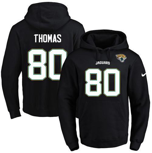 NFL Jacksonville Jaguars #80 Thomas Black Hoodie