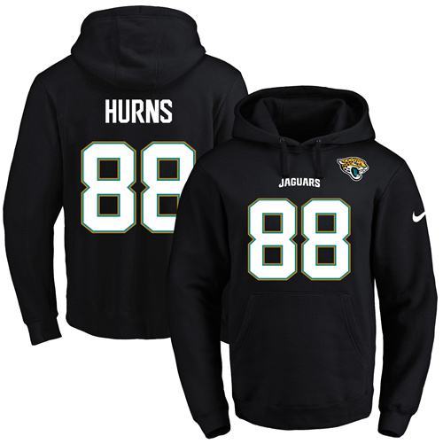 NFL Jacksonville Jaguars #88 Hurns Black Hoodie