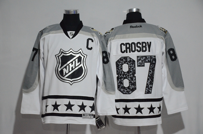 NHL 2017 All Star #87 Crosby White Jersey