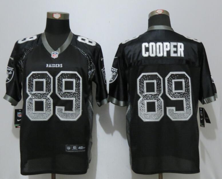 NEW Nike Oakland Raiders 89 Cooper Drift Fashion Black Elite Jersey